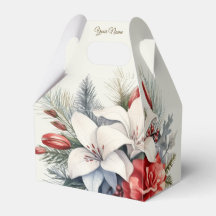 Weihnachts-Party Weißes Rotes Blume