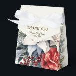 Weihnachts-Party Weißes Rotes Blume Geschenkschachtel<br><div class="desc">Weihnachts-Party Weiße Rote Blume Urlaub Elegant Gefallen Schachtel. Einzigartiges,  schönes,  stilvolles Design. Leicht personalisiert zu sein. Schriftart Stil,  Größe und Farben können geändert werden. Matching-Elemente verfügbar.</div>