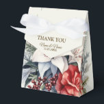 Weihnachts-Party Weißes Rotes Blume Geschenkschachtel<br><div class="desc">Weihnachts-Party Weiße Rote Blume Urlaub Elegant Gefallen Schachtel. Einzigartiges,  schönes,  stilvolles Design. Leicht personalisiert zu sein. Schriftart Stil,  Größe und Farben können geändert werden. Matching-Elemente verfügbar.</div>