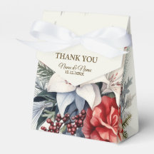 Weihnachts-Party Weißes Rotes Blume