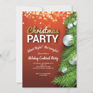 Weihnachts-Party zu Einladung
