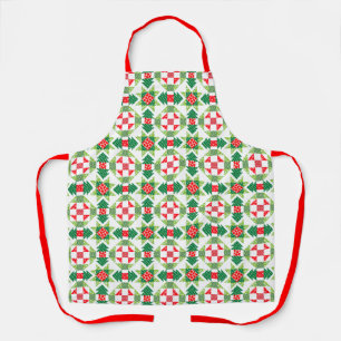 Weihnachts-Patchwork-Quilt-Schürze Schürze