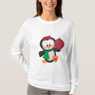 Weihnachts Penguin langen Ärmel Nano T - Shirt