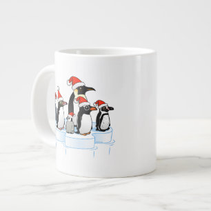 Weihnachts-Penguin-Party Jumbo-Tasse