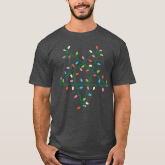 Weihnachts Pentagramm Vintag T-Shirt