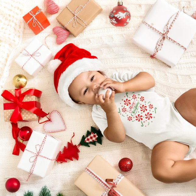 Weihnachts Peppermint Candy Baby Strampler (Von Creator hochgeladen)