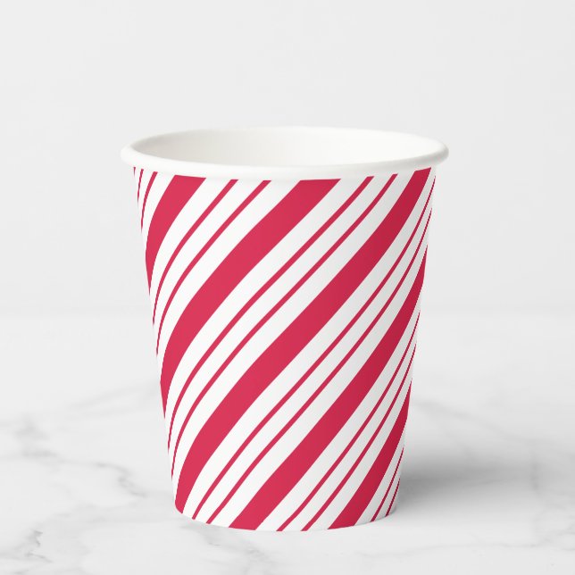 Weihnachts Peppermint Candy Cane Kaffee Drink Pappbecher (Vorderseite)