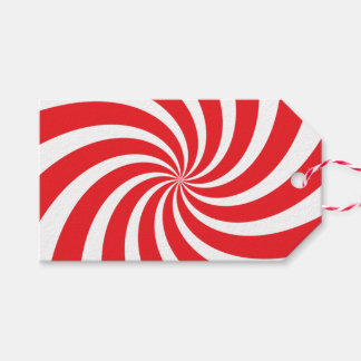 Weihnachts Peppermint Candy Cane Swirl Roter Gesch Geschenkanhänger