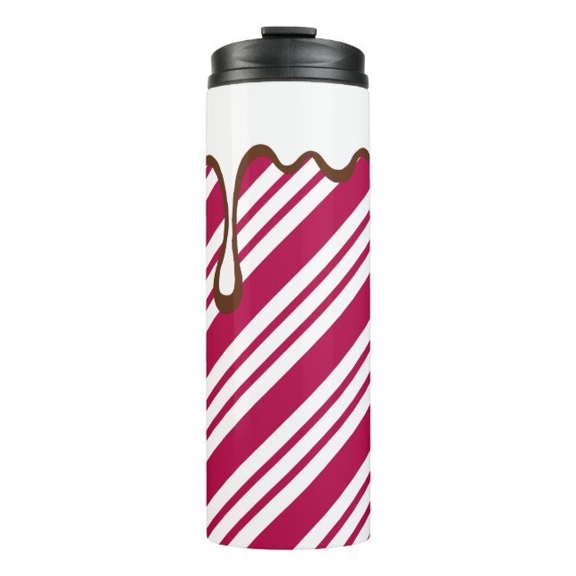 Weihnachts Peppermint Candy Coffee Thermal Tumbler Thermosbecher (Vorderseite)