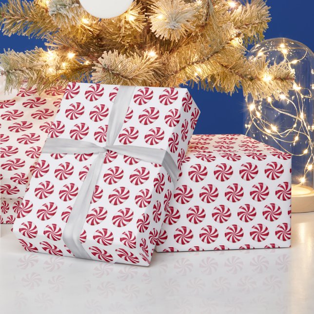 Weihnachts Peppermint Candy Geschenkpapier (Feiertage)