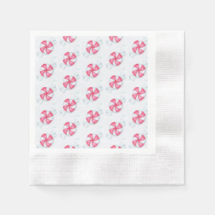 Weihnachts Peppermint Candy Serviette