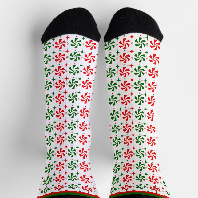 Weihnachts Peppermint Candy Socks Socken (Oben)