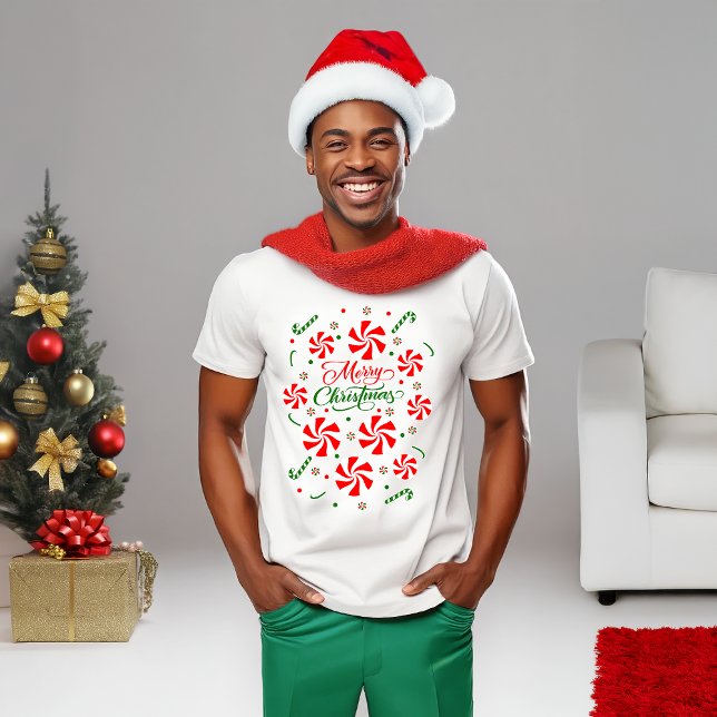 Weihnachts Peppermint Candy T-Shirt (Von Creator hochgeladen)