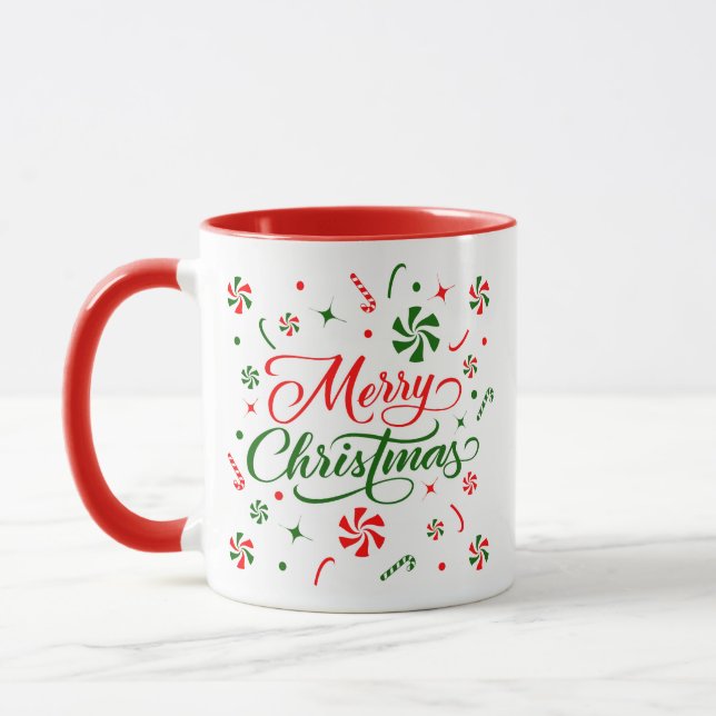 Weihnachts Peppermint Candy Tasse (Links)