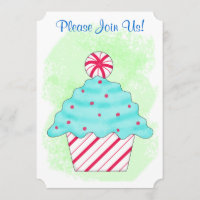 Weihnachts Peppermint Cupcake Coffee Dessert Party