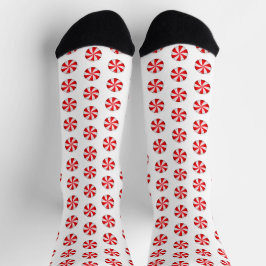 Weihnachts-Peppermint Socken