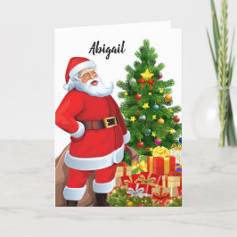 Weihnachts Personal KID's vom Weihnachtsmann CUSTO Feiertagskarte