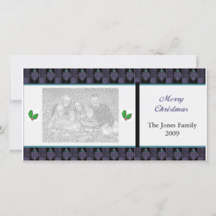 Weihnachts-Personalisierte Fotokarte Feiertagskarte