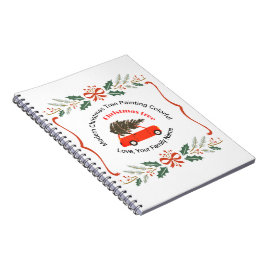 Weihnachts-Personalisierter-Text-Feiertagsdesign Notizblock