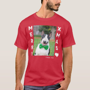 Weihnachts-Personalisiertes Haustier-Foto T-Shirt