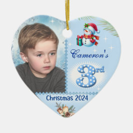 Weihnachts-Personalisiertes Weihnachtsgeschenk für Keramik Ornament