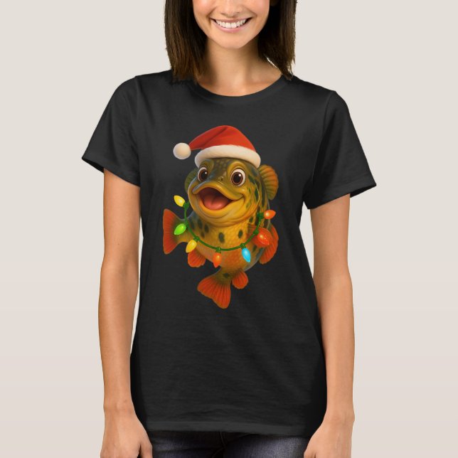 Weihnachts-Pfauenaugenbarsch T-Shirt (Vorderseite)