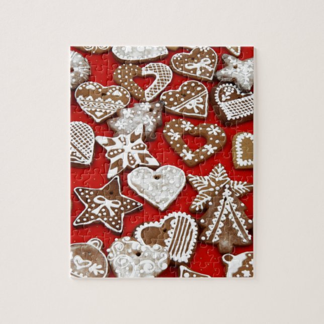 Weihnachts-Pfefferkuchen-Kekse Puzzle (Vertikal)