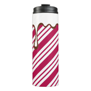 Weihnachts-Pfefferminz-Bonbon-Kaffee-Thermobecher Thermosbecher