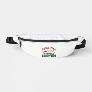 Weihnachts-Pferde-LKW Western Santa-Schlitten-Desi Bauchtasche