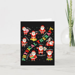 Weihnachts-Physiotherapie Santa Therast Xmas P Karte