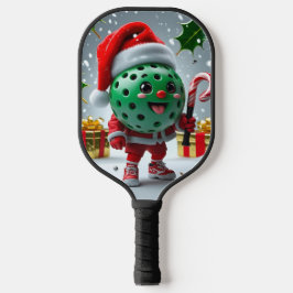 Weihnachts-Pickleball Cheer - Weihnachtsmannmütze Pickleball Schläger