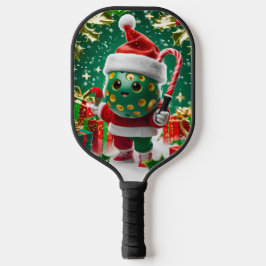 Weihnachts-Pickleball Cheer - Weihnachtsmannmütze Pickleball Schläger