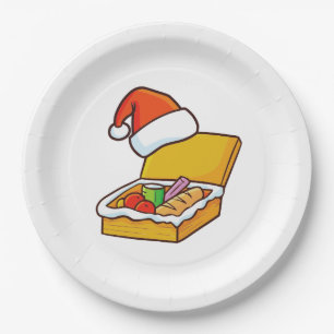 Weihnachts-Picknickkorb Pappteller