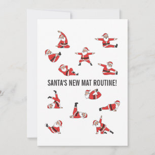 Weihnachts-Pilates Santa Reformer Feiertagskarte