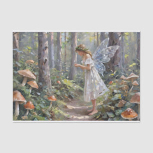 Weihnachts-Pilz-Feendekoupage Seidenpapier