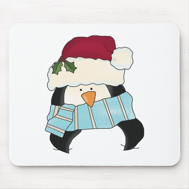 Weihnachts-Pinguin-Shirts und Geschenke Mousepad (Vorne)