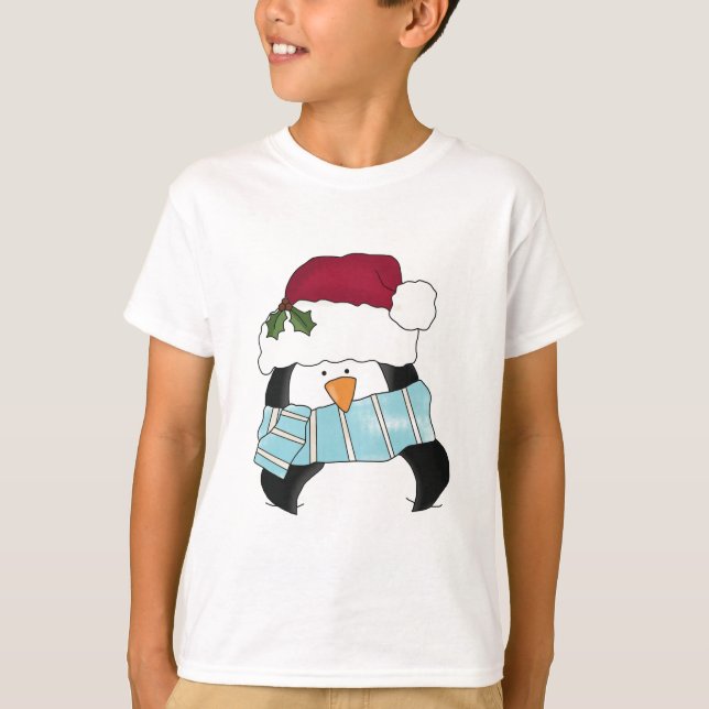 Weihnachts-Pinguin-Shirts und Geschenke T-Shirt (Vorderseite)