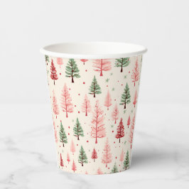Weihnachts-Pink-Tasse. Pappbecher