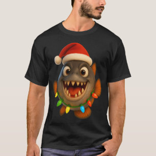 Weihnachts-Piranha T-Shirt