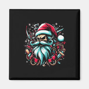 Weihnachts-Piraten-Kapitän-Boater-Boot-Kapitän Sa Magnet
