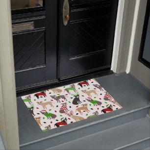 Weihnachts Pitbull Hunde Doormat Fußmatte