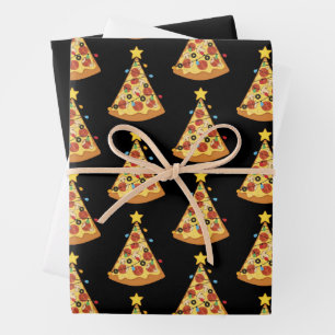 Weihnachts-Pizza-Liebhaber-Feierabendessen Weihnac Geschenkpapier Set