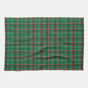 Weihnachts-Plaid-Grün-Muster-23914 Geschirrtuch