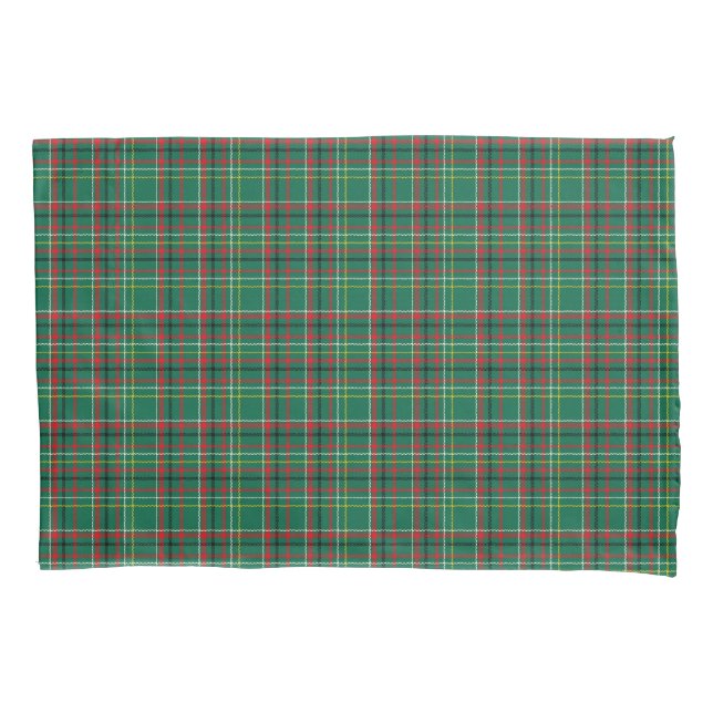 Weihnachts-Plaid-Grün-Muster-23914 Kissenbezug (Vorderseite)