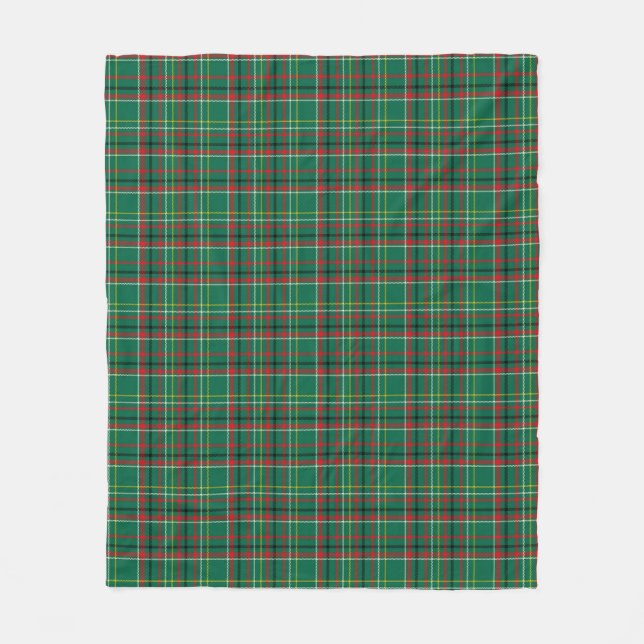 Weihnachts-Plaid Grünes Muster-23914 Fleecedecke (Vorderseite)