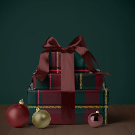 Weihnachts-Plaid klassisch Feiertag einfach Geschenkpapier