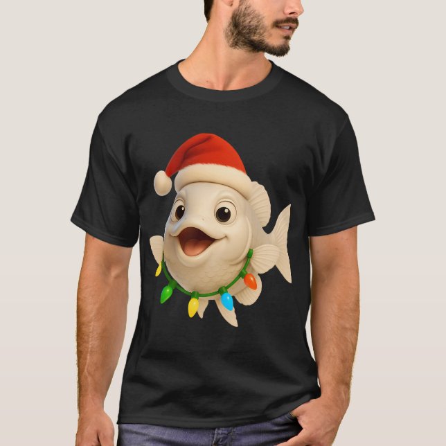 Weihnachts-Platin-Arowana T-Shirt (Vorderseite)