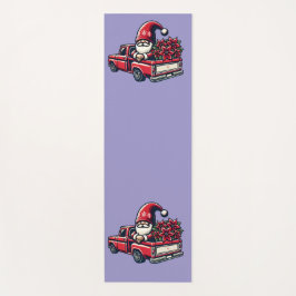 Weihnachts-Poinsettia-Gnome auf Red Lieferwagen LK Yogamatte