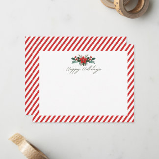 Weihnachts-Poinsettia-Grußkarte Mitteilungskarte