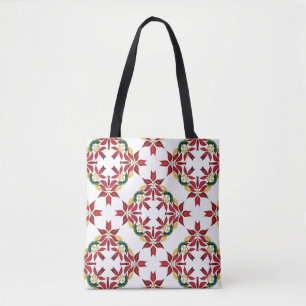 Weihnachts-Poinsettien-Tragetasche